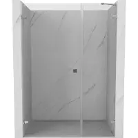 Mexen Lunar-B draaideur douche links 145 , transparant, chroom - 832S-145-050-01-00-L
