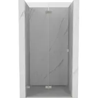 Mexen Lunar-F opvouwbare douchedeur links 70 , transparant, geborsteld nikkel - 836-070-000-97-00-L