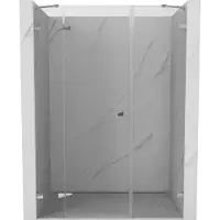Mexen Lunar douchedeur scharnierend links 120 , transparant, chroom - 834S-120-050-01-00-L