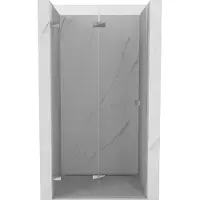 Mexen Lunar-F inklapbare douchedeur links 100 , transparant, chroom - 836-100-000-01-00-L