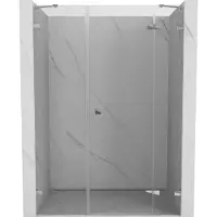 Mexen Lunar draaideur douchedeur rechts 130 , transparant, chroom - 834S-130-050-01-00-P