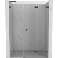 Mexen Lunar-F L vouwdeuren douche rechts 110 , transparant, gunmetal - 836SL-110-050-95-00-P