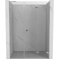 Mexen Lunar-F L vouwdeur douchecabine rechts 150 , transparant, chroom - 836SL-150-050-01-00-P
