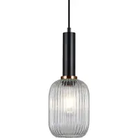 ITALUX Antiola PND-5588-1M-BK+CL hanglamp