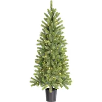 Black Box Trees Trees Nagoya Kunstkerstboom met LED Verlichting en Timerfunctie - H120 x Ø60 cm - Groen