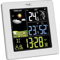 TFA-Dostmann SUN 2 35.1174.02 Draadloos weerstation Verwachting voor 12 tot 24 uur Aantal sensoren max.: 3 stuk(s)