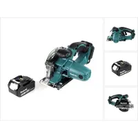 Makita DCS 552 T1 18 V accu metaalhandcirkelzaag 136 mm + 1x 5,0 Ah accu + zaagblad en veiligheidsbril - zonder lader