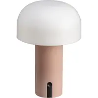 Luxus - Tafellamp Touch - Noa - Roze - 20cm - Tafellamp Slaapkamer - Decoratieve tafellamp - Draadloos - Oplaadbaar - Dimbaar