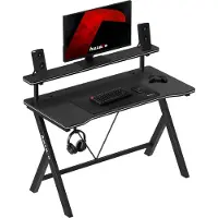 Huzaro Hero 1.9 - Gaming Bureau 120 cm met Verstelbare Functies - Stevige Constructie - Zwart