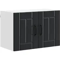vidaXL Wandkast LUCCA Zwart 60 x 31 x 40 cm Bewerkt hout