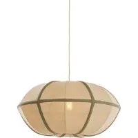 Light & Living Japandi hanglamp Mirelys Ø 61cm - olijfgroen