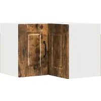 vidaXL Wandhoekkast PORTO Rook Eiken 57 x 57 x 40 cm Bewerkt hout