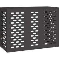 vidaXL Air Conditioner Hoes Zwart 110 x 50 x 80 cm Staal