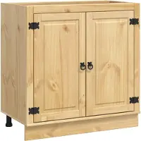 vidaXL Kast SKI HoningBruin 80 x 46 x 81,5 cm Massief grenenhout