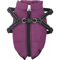 vidaXL Hondenjas Paars L28 Fleece en polyester