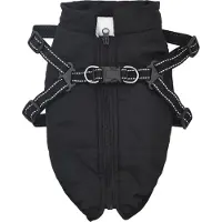 vidaXL Hondenjas Zwart L24 Fleece en polyester
