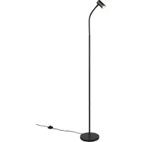 TRIO Design vloerlamp Taryn zwart
