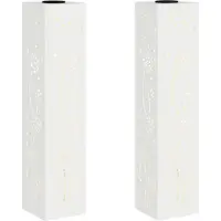vidaXL Zonne LED Pad Licht 2 pcs Warmwit 18 x 18 x 80 cm