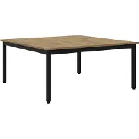 vidaXL Salontafel Artisanaal eiken 100 x 100 x 45 cm Bewerkt hout