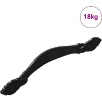 vidaXL Handvat 968 st Zwart Zinklegering