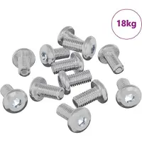 vidaXL Slot Schroef Effen 4865 st Zilver Staal