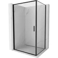 Mexen Exo draaideur douchecabine 70 x 90 cm, transparant, zwart - 817-070-090-70-00