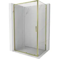 Mexen Exo schuifdouchecabine 105 x 85 cm, transparant, goud - 8151-105-085-50-00