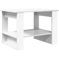 vidaXL Salontafel, wit, 72 x 50 x 50 cm, houtvezel