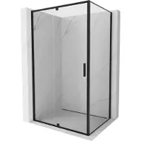 Mexen Exo douchecabine scharnierend 100 x 70 cm, transparant, zwart - 819-100-070-70-00