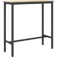 vidaXL Tafel Sonoma Eik 100 x 40 x 100,5 cm Engineered hout en staal
