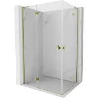Mexen Mist-H L Duo douchecabine draaiend rechts 85 x 95 , transparant, goud - 8A5L-085L-095P-50-00