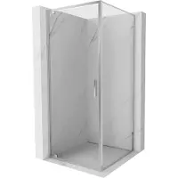 Mexen Exo douchecabine draaibaar 95 x 95 cm, transparant, chroom - 8181-095-095-01-00