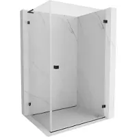 Mexen Lunar-B L draaideur douchecabine rechts 95 x 80 , transparant, zwart - 832L-095-080-70-00-P