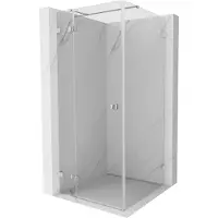 Mexen Lunar T douchecabine draaibaar links 120 x 120 , transparant, chroom - 834T-120-120-01-00-L