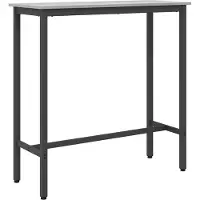 vidaXL Tafel Grijs Sonoma 100 x 40 x 100,5 cm Engineered hout en staal
