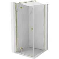Mexen Mist-H T douchecabine scharnierend links 120 x 120 , transparant, goud - 8A5T-120-120-50-00-L