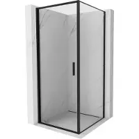 Mexen Exo draaideur douchecabine 70 x 70 cm, transparant, zwart - 817-070-070-70-00