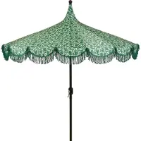 Mica Decorations Kelly stokparasol donker groen - Ø235 x 238 cm