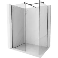 Mexen Kioto douchewand Walk-in 105 x 70 , transparant, zwart - 800-105-202-70-00-070