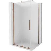 Mexen Velar schuifdouchecabine 120 x 70 , matglas, roségoud - 871-120-070-31-60