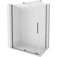 Mexen Velar schuifdouchecabine 150 x 70 , matglas, geborsteld geweergrijs - 871-150-070-31-66