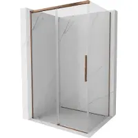 Mexen Rox douchecabine schuifdeur 95 x 75 , transparant, roze goud - 8C2-095-075-60-00