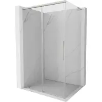 Mexen Rox L douchecabine schuifdeur 95 x 120 , transparant, geborsteld nikkel - 8C2L-095-120-97-00