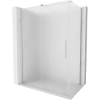 Mexen Velar schuifdouchecabine 150 x 70 , ijsglas, geborsteld nikkel - 871-150-070-31-97