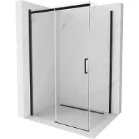 Mexen Omega douchecabine verschuifbaar 120 x 70 , transparant, zwart - 825-120-070-70-00