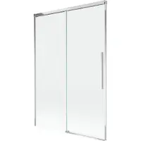 Mexen Rox badwand 2-delig schuifpaneel 120 x 150 , transparant, chroom - 8C9-120-001-01-00
