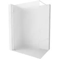 Mexen Kioto-X Douchewand Walk-in 120 x 200 , gekleurd 10 mm, wit - 800-120-101-20-30-X