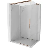 Mexen Rox L schuifdouchecabine 110 x 120 , transparant, roze goud - 8C2L-110-120-60-00