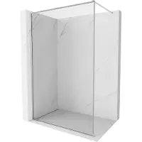 Mexen Kioto-XF Douchewand Walk-in met Frame 110 x 202 , Transparant 10 mm, Chroom - 800-110-104-01-00-X