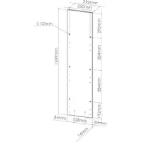 Vicco R-Line Keukenfront – 29.6 x 71.3 cm meubelfront voor de apothekers-onderkast Antraciet landhuis